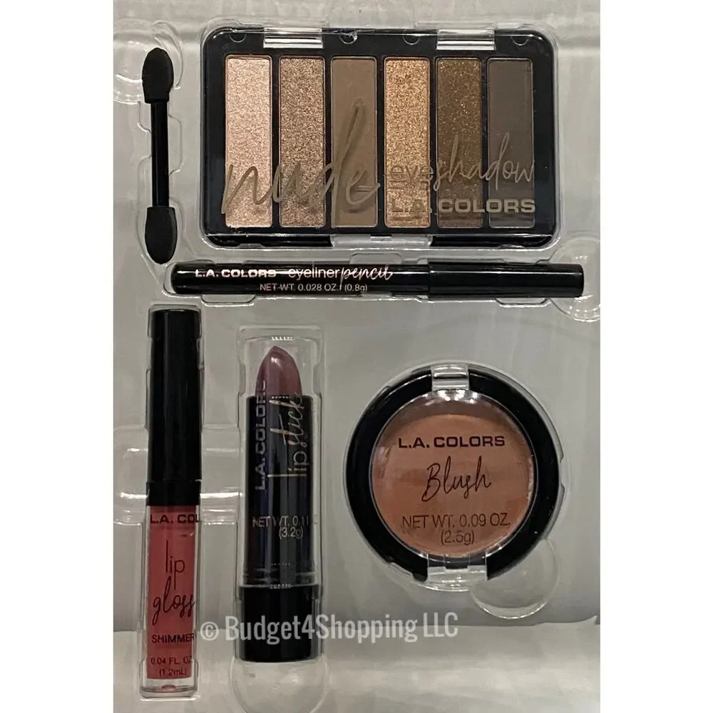 LA. Colors Romantic Chic Get the Look Book 6 Piece Set Makeup Mix Kit